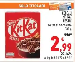 Conad CEREALI KIT KAT NESTLÉ offerta