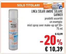 Conad LINEA SOLARI AMBRE SOLAIRE GARNIER offerta