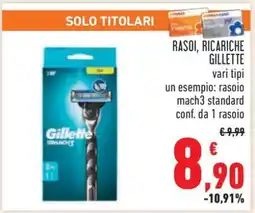 Conad RASOI, RICARICHE GILLETTE offerta