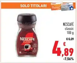 Conad NESCAFÉ classic 100 g offerta