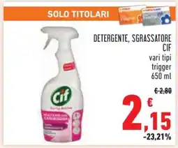 Conad DETERGENTE, SGRASSATORE CIF offerta