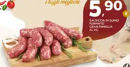 Extra Supermercati Salsiccia di suino formato gran famiglia offerta