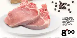 Extra Supermercati Costoletta di maiale nero 100% italiano di filiera certificata offerta