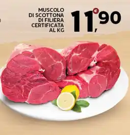 Extra Supermercati Muscolo di scottona di filiera certificata offerta