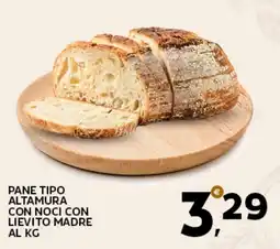 Extra Supermercati Pane tipo altamura con noci con lievito madre offerta