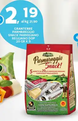 Extra Supermercati Granterre parmareggio snack parmigiano reggiano dop offerta