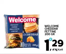 Extra Supermercati Welcome cheddar fettine offerta