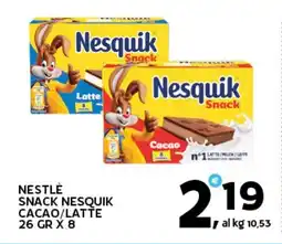 Extra Supermercati Nestlé snack nesquik cacao/latte offerta