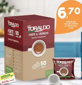 Extra Supermercati Toraldo cialde forte e cremoso offerta