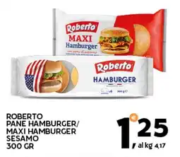 Extra Supermercati Roberto pane hamburger/ maxi hamburger sesamo offerta