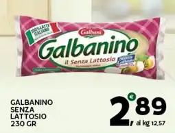 Extra Supermercati Galbanino senza lattosio offerta