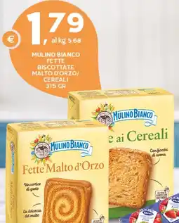 Extra Supermercati Mulino bianco fette biscottate malto d'orzo/ cereali offerta