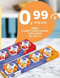 Extra Supermercati Hero confettura poker vari gusti offerta