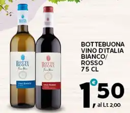 Extra Supermercati Bottebuona vino d'italia bianco/ rosso offerta