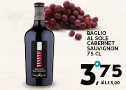 Extra Supermercati Baglio al sole cabernet sauvignon offerta