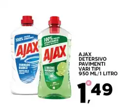 Extra Supermercati Ajax detersivo pavimenti vari tipi offerta