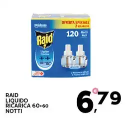 Extra Supermercati Raid liquido ricarica 60+60 notti offerta