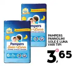 Extra Supermercati Pampers pannolini sole e luna vari tipi offerta