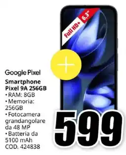 MediaWorld Google Pixel Smartphone Pixel 9A 256GB offerta