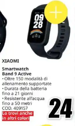 MediaWorld XIAOMI Smartwatch Band 9 Active offerta