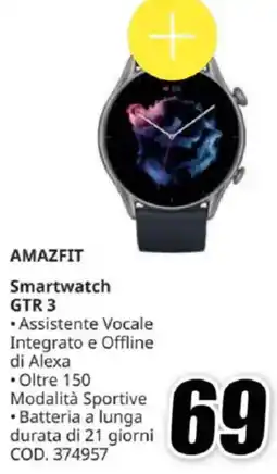 MediaWorld AMAZFIT Smartwatch GTR 3 offerta