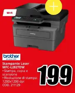 MediaWorld brother Stampante Laser MFC-L2827DW offerta