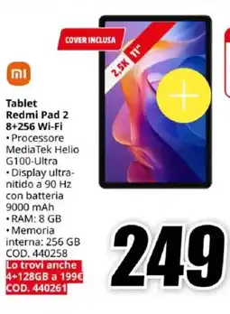 MediaWorld Tablet Redmi Pad 2 8+256 Wi-Fi offerta