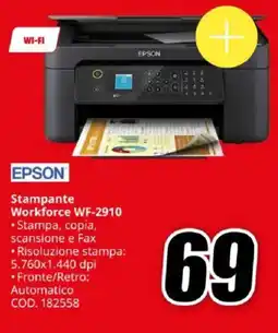 MediaWorld EPSON Stampante Workforce WF-2910 offerta