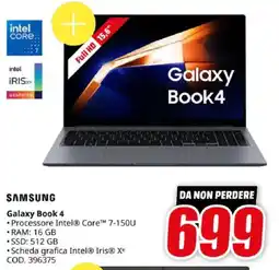 MediaWorld SAMSUNG Galaxy Book 4 offerta