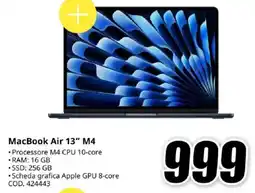 MediaWorld MacBook Air 13″ M4 offerta