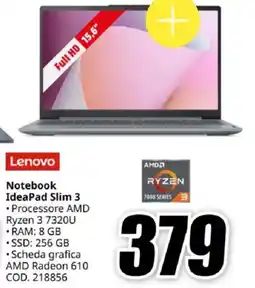 MediaWorld Lenovo Notebook IdeaPad Slim 3 offerta