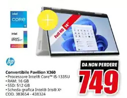 MediaWorld hp Convertibile Pavilion X360 offerta