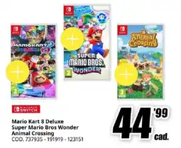 MediaWorld Mario Kart 8 Deluxe Super Mario Bros Wonder Animal Crossing offerta