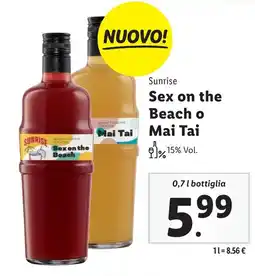 Lidl Sunrise Sex on the Beach o Mai Tai offerta