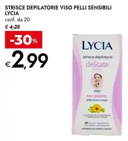 Bennet Lycia strisce depilatorie viso pelli sensibili offerta