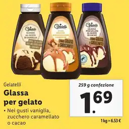 Lidl Gelatelli Glassa per gelato offerta