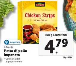 Lidl El Tequito Petto di pollo impanato offerta