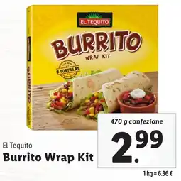 Lidl El Tequito Burrito Wrap Kit offerta