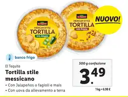 Lidl El Tequito Tortilla stile messicano offerta