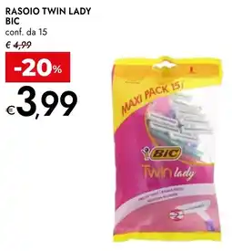 Bennet Bic rasoio twin lady conf. da 15 offerta