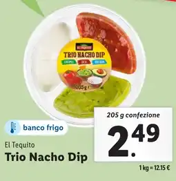 Lidl El Tequito Trio Nacho Dip offerta