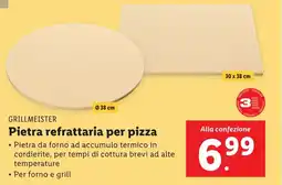 Lidl GRILLMEISTER Pietra refrattaria per pizza offerta