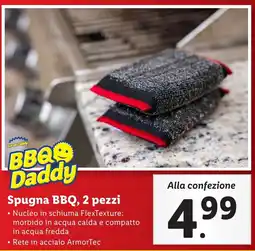 Lidl BBQ Daddy Spugna BBQ, 2 pezzi offerta
