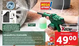 Lidl PARKSIDE Idropulitrice ricaricabile offerta
