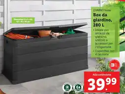 Lidl LIVARNO home Box da giardino offerta