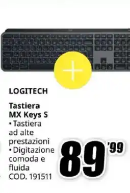 MediaWorld LOGITECH Tastiera MX Keys S offerta