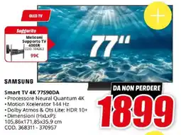MediaWorld SAMSUNG Smart TV 4K 77S90DA offerta