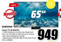 MediaWorld SAMSUNG Smart TV 4K 65Q7F5 offerta