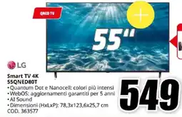 MediaWorld LG Smart TV 4K 55QNED80T offerta