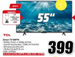 MediaWorld TCL Smart TV 55P7K offerta